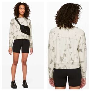 Lululemon Ready to Roll Crew Neck Sweatshirt Medium Shibori Lightweight Cotton